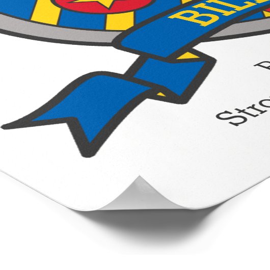 Billy jongens: Heraldry shield letter B Poster (Hoek)