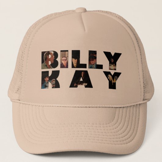 Billy Kay Fototour Logo Trucker Hats Pet (Voorkant)