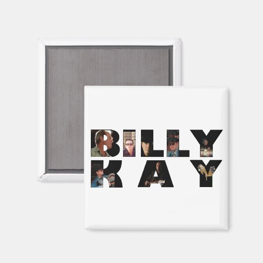 Billy Kay Photo Tour Logo Square Magnets Magneet (Voorkant / Achterkant)