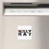Billy Kay Photo Tour Logo Square Magnets Magneet (Insitu (Vaatwasser))