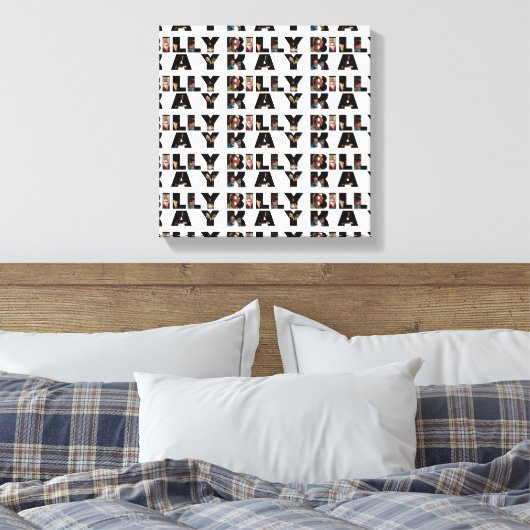Billy Kay Photo Tour Logo Wrapped Canvas Prints (Insitu (Slaapkamer))