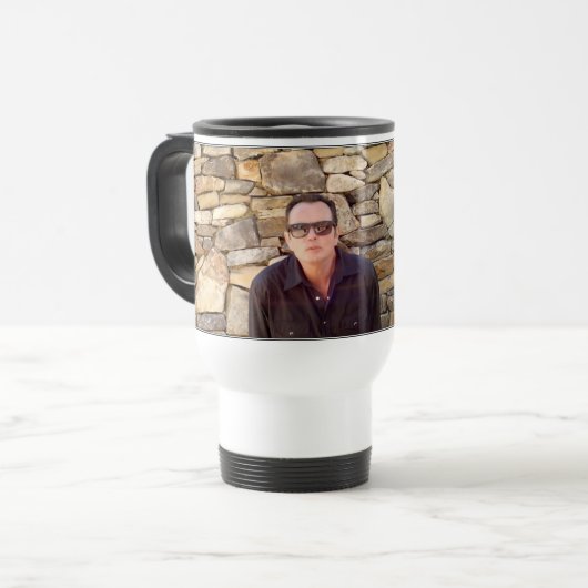 Billy Kay Stone Wall Travel Mugs Reisbeker (Voorkant links)