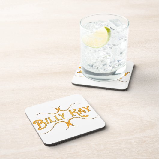 Billy Kay Yellow Logo Beverage Coasters Bier Onderzetter (Rechterzijde)
