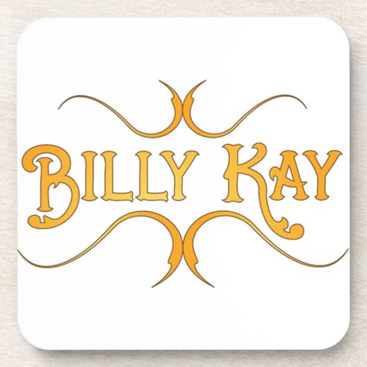Billy Kay Yellow Logo Beverage Coasters Bier Onderzetter (Voorkant)