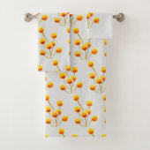Billy knoop gele bloemen modern bad handdoek (Insitu)