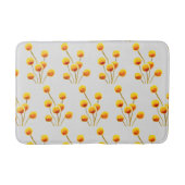 Billy knoop gele bloemen modern badmat (Voorkant)