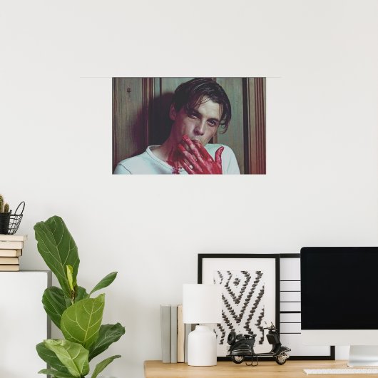 Billy Loomis Scream Finger Suck Poster (Thuiskantoor)