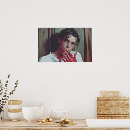 Billy Loomis Scream Finger Suck Poster (Keuken)