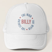 Billy Man Myth Legend Customizable Trucker Pet (Voorkant)