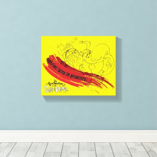 Billy & Mandy - Evolutie neemt geen gevangenen in  Canvas Afdruk (Insitu (Houten vloer))