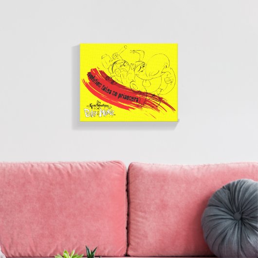 Billy & Mandy - Evolutie neemt geen gevangenen in  Canvas Afdruk (Insitu (Woonkamer))