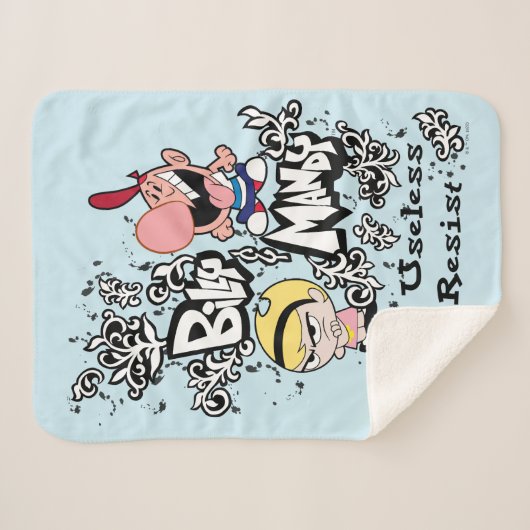 Billy & Mandy - Onbaatzucht om te weerstaan Sherpa Deken (Voorkant (horizontaal))