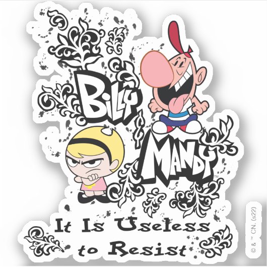 Billy & Mandy - Onbaatzucht om te weerstaan Sticker (Voorkant)