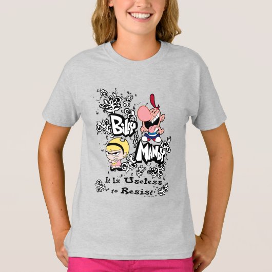 Billy & Mandy - Onbaatzucht om te weerstaan T-shirt (Voorkant)