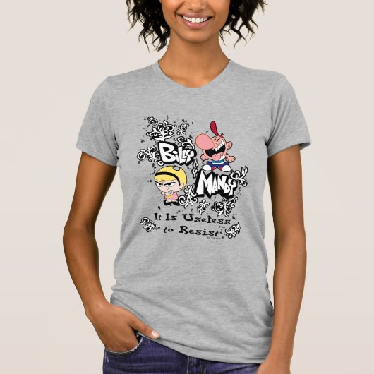Billy & Mandy - Onbaatzucht om te weerstaan T-shirt (Voorkant)