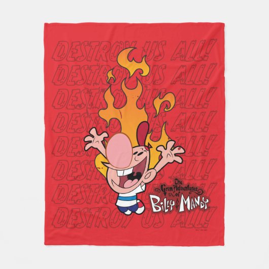 Billy & Mandy - Vernietig ons allemaal Fleece Deken (Voorkant)