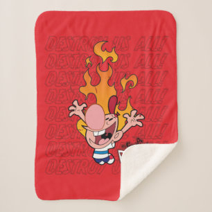 Billy & Mandy - Vernietig ons allemaal Sherpa Deken