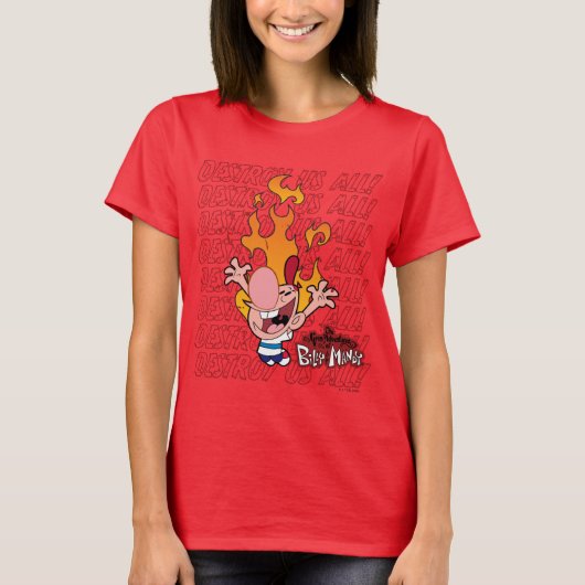 Billy & Mandy - Vernietig ons allemaal T-shirt (Voorkant)