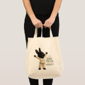 Billy Ochtend Stretch Lief Zwarte Rex Konijn Tote Bag (Voorkant (product))
