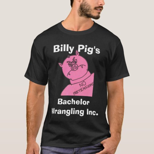 Billy Pig - Senior Bachelor Control Tech T-shirt (Voorkant)