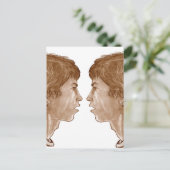 Billy ... Portret met dubbel profiel 2004 Briefkaart (Staand voorkant)