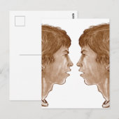 Billy ... Portret met dubbel profiel 2004 Briefkaart (Voorkant / Achterkant)