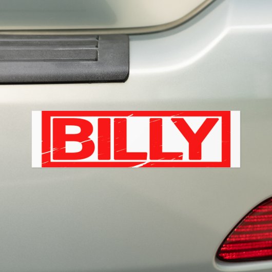 Billy Stamp Bumpersticker (Op auto)