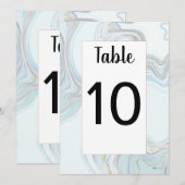 Billy Tafel Nummerkaarten Kaart (Voorkant / Achterkant)