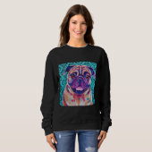Billy - Tan Pug Dog artwork Premium T-Shirt 145 (Voorkant volledig)
