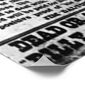 Billy The Kid Belonings Poster (Hoek)