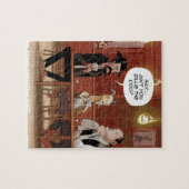 Billy The Kid? Grappige Geit Cartoon Legpuzzel (Horizontaal)