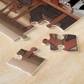 Billy The Kid? Grappige Geit Cartoon Legpuzzel (Zijkant)