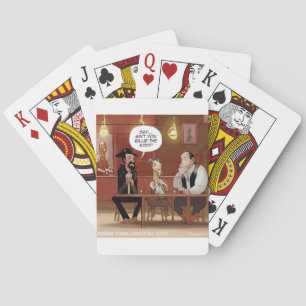 Billy The Kid? Grappige Geit Cartoon Pokerkaarten