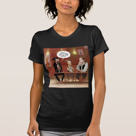 Billy The Kid? Grappige Geit Cartoon T-shirt (Voorkant)