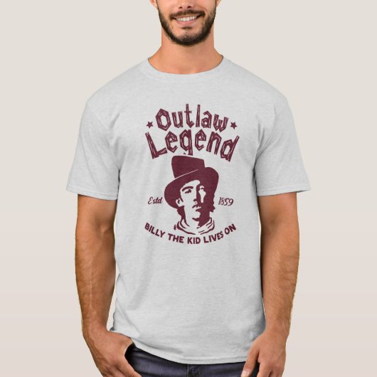 Billy The Kid - Outlaw Legend T-shirt (Voorkant)