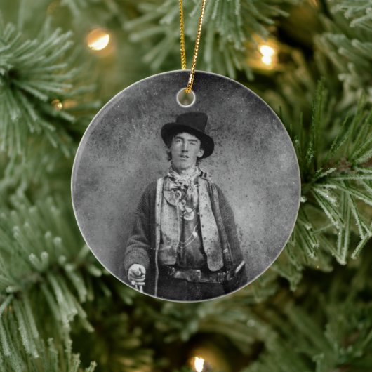 Billy The Kind, Amerikaans Oude West Outlaw Keramisch Ornament (Boom)