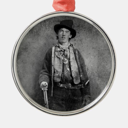 Billy The Kind, Amerikaans Oude West Outlaw Metalen Ornament (Voorkant)