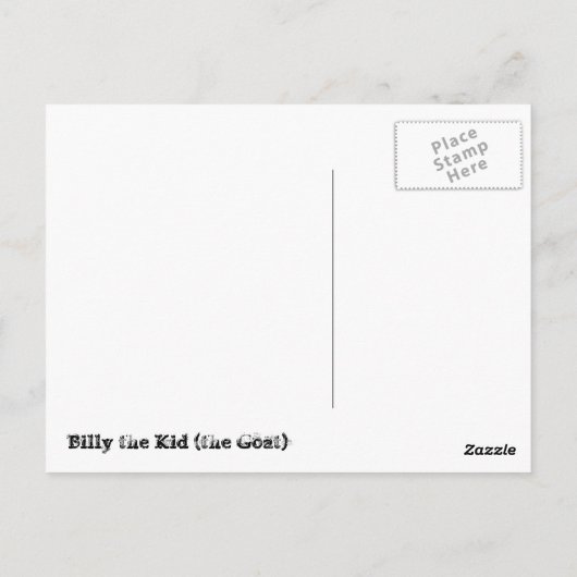 Billy the Kind - Briefkaart (Achterkant)