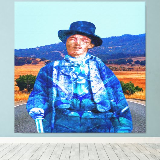 Billy the Kind Canvas Afdruk (Insitu (Houten vloer))