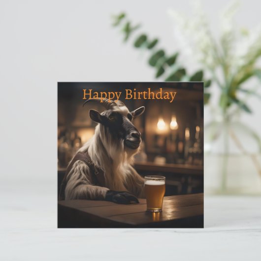 Billy the Kind: Een geit loopt een bar binnen, Kaart (Staand voorkant)