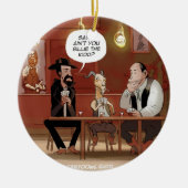 Billy The Kind? Funny Goat Cartoon Keramisch Ornament (Voorkant)