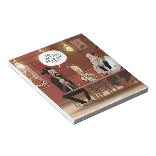 Billy The Kind? Funny Goat Cartoon Notitieblok (Schuin)