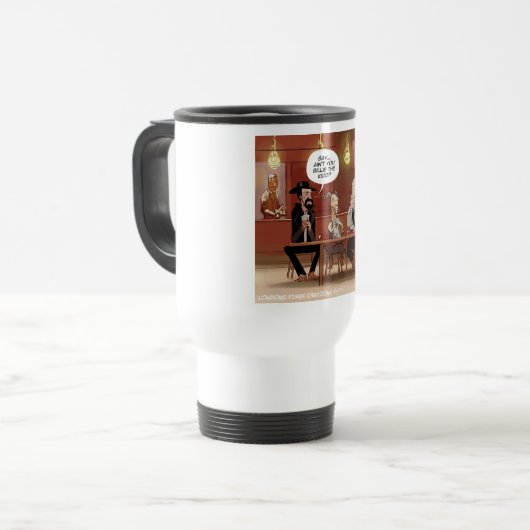 Billy The Kind? Funny Goat Cartoon Reisbeker (Voorkant links)