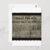 Billy The Kind Gezocht Poster Briefkaart (Voorkant / Achterkant)