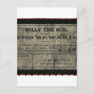Billy The Kind Gezocht Poster Briefkaart