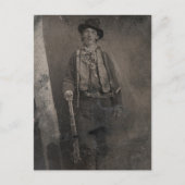 Billy the Kind Old West Outlaw Briefkaart (Voorkant)
