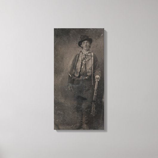 Billy the Kind Old West Outlaw Canvas Afdruk (Voorkant)