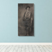 Billy the Kind Old West Outlaw Canvas Afdruk (Insitu (Houten vloer))