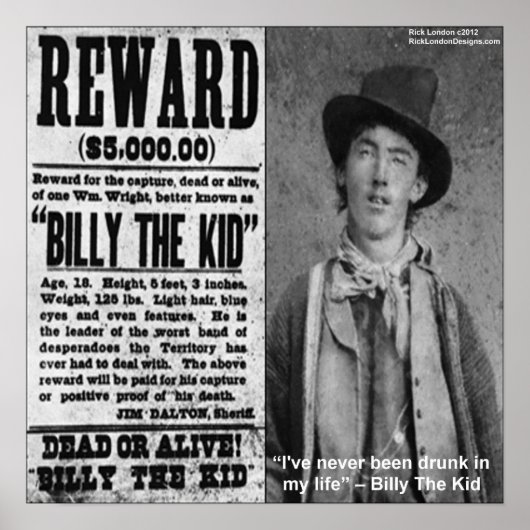 Billy The Kind Reward Poster (Voorkant)