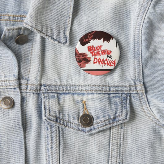 Billy the Kind versus Dracula Label Button (In situ)